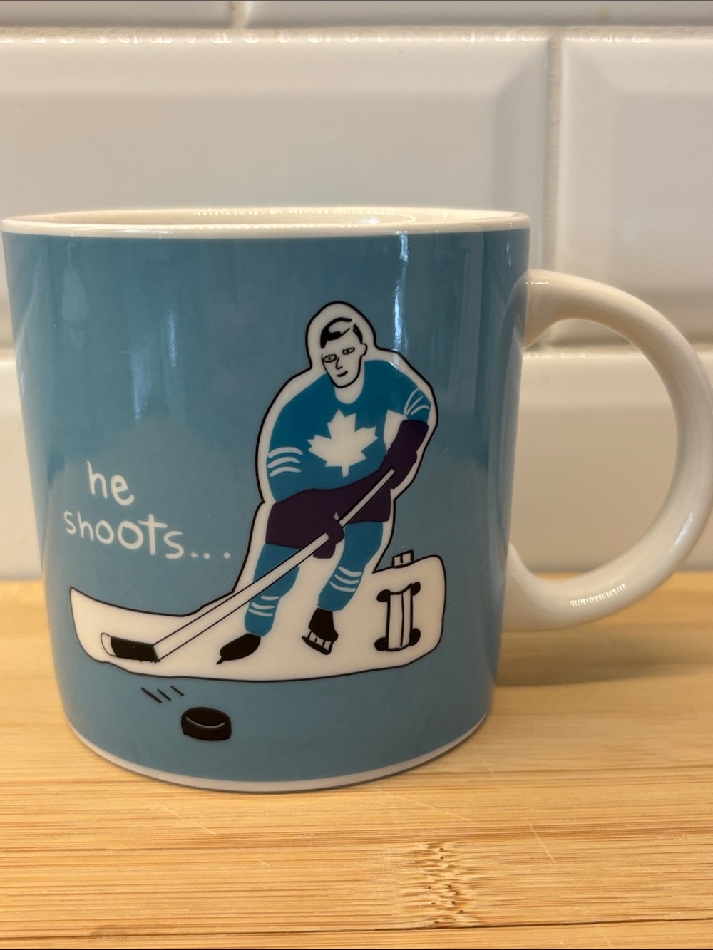 🍀3 for $25🍀 NWT Wendy Tancock hockey themed coffee mug
